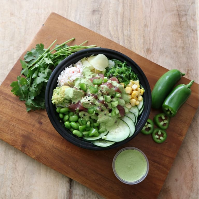 Fresh Salads: Poke, Seafood, and Vegetarian Options